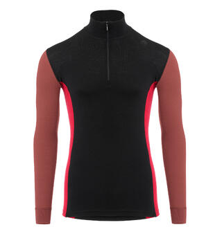 WarmWool mockneck M&#39;s Jet Black / SpicedApple / Jester Red M