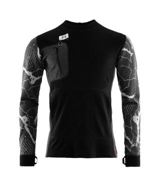 Lars Monsen Femunden crewneck M&#39;s Jet Black/Marengo/Femunden Dark XL