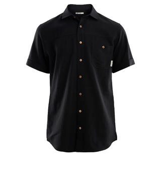 LeisureWool short sleeve shirt M&#39;s Jet Black L