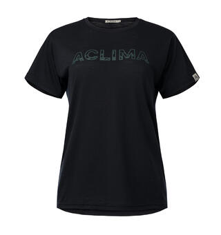 LightWool 140 classic tee Logo W&#39;s Jet Black M