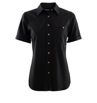 LeisureWool short sleeve shirt W&#39;s Jet Black M