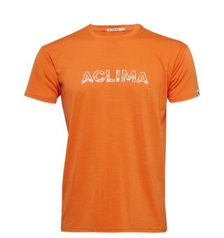 LightWool 140 classic tee Logo M&#39;s Orange Tiger L