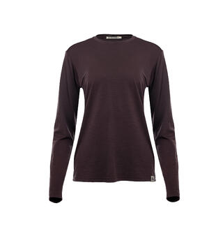 LightWool 180 Crewneck W&#39;s Chocolate Plum L