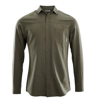 LeisureWool woven woolshirt M&#39;s Ranger Green L