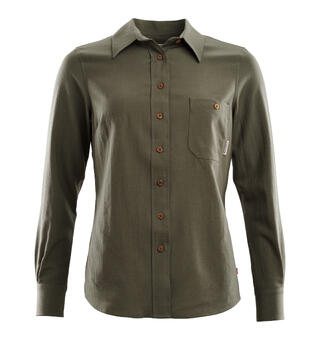 LeisureWool woven woolshirt W&#39;s Ranger Green M