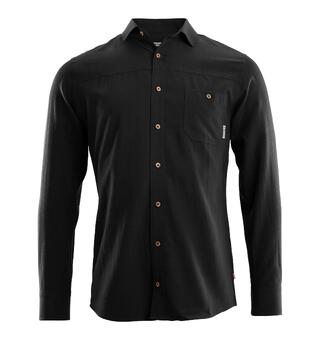 LeisureWool woven woolshirt M&#39;s Jet Black S