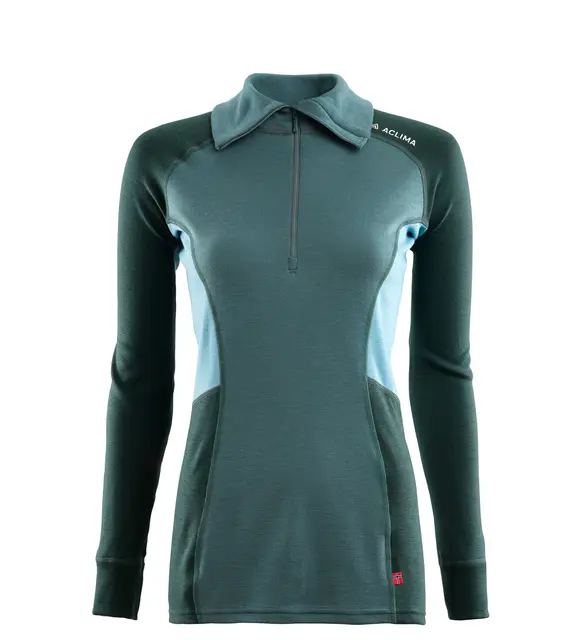 WarmWool polo W's NorthAtlantic/GreenGables/ReefWaters M 